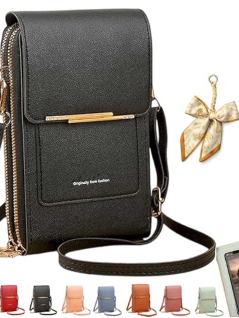 RFID Touch Screen Phone Crossbody Wallet Purse Messenger Bag